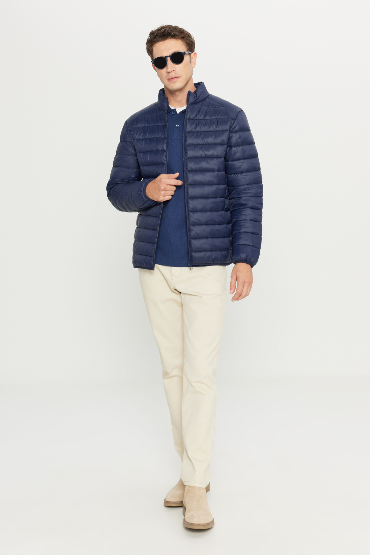 AC&Co / Altınyıldız Classics  Rüzgar Geçirmez Sıcak Tutan Hafif Elyaf Dolgulu Şişme Erkek Mont - Görsel 4