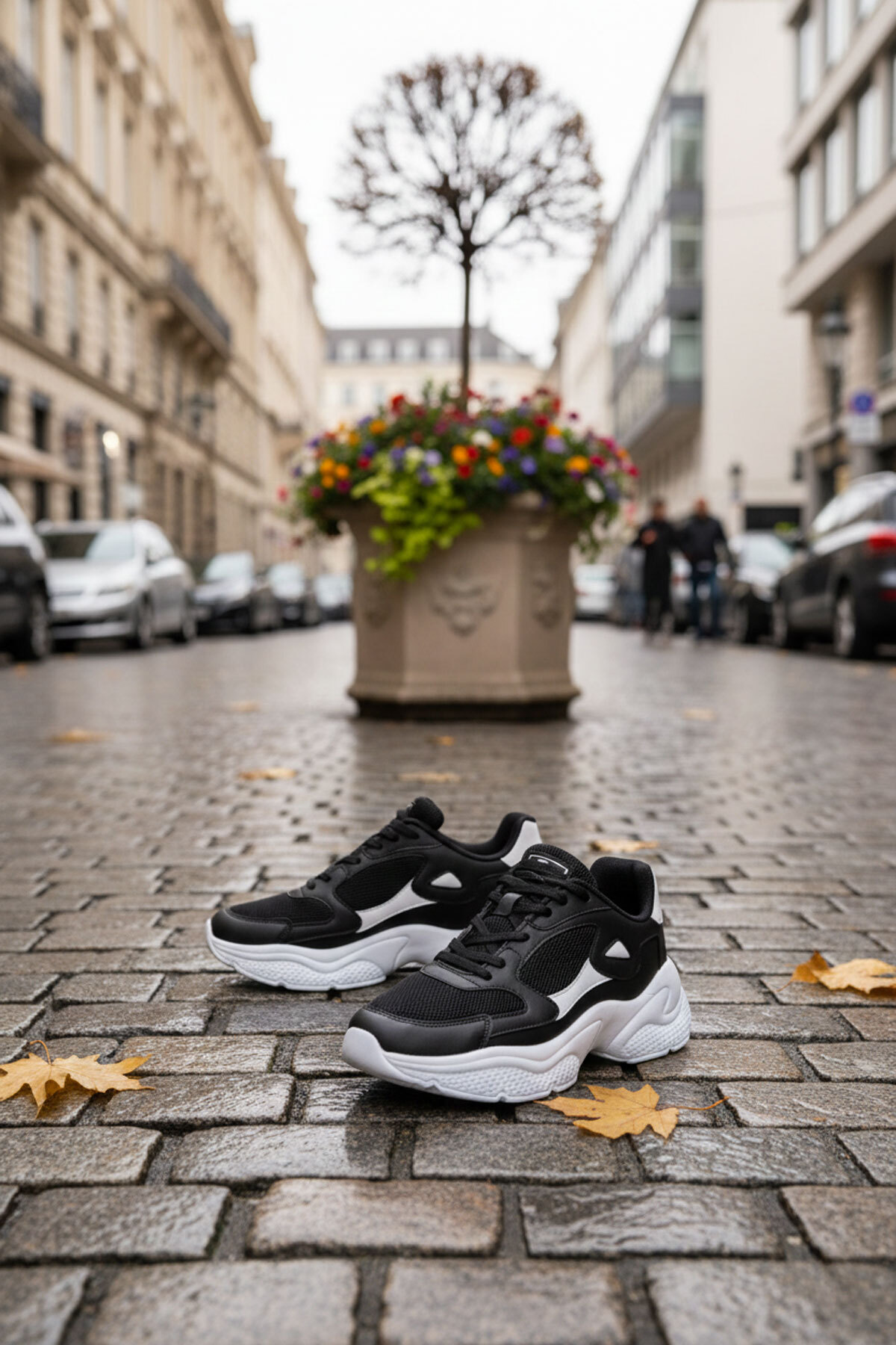 SOHO  Siyah-Beyaz-Mavi Kadın Sneaker 18147 - Görsel 3