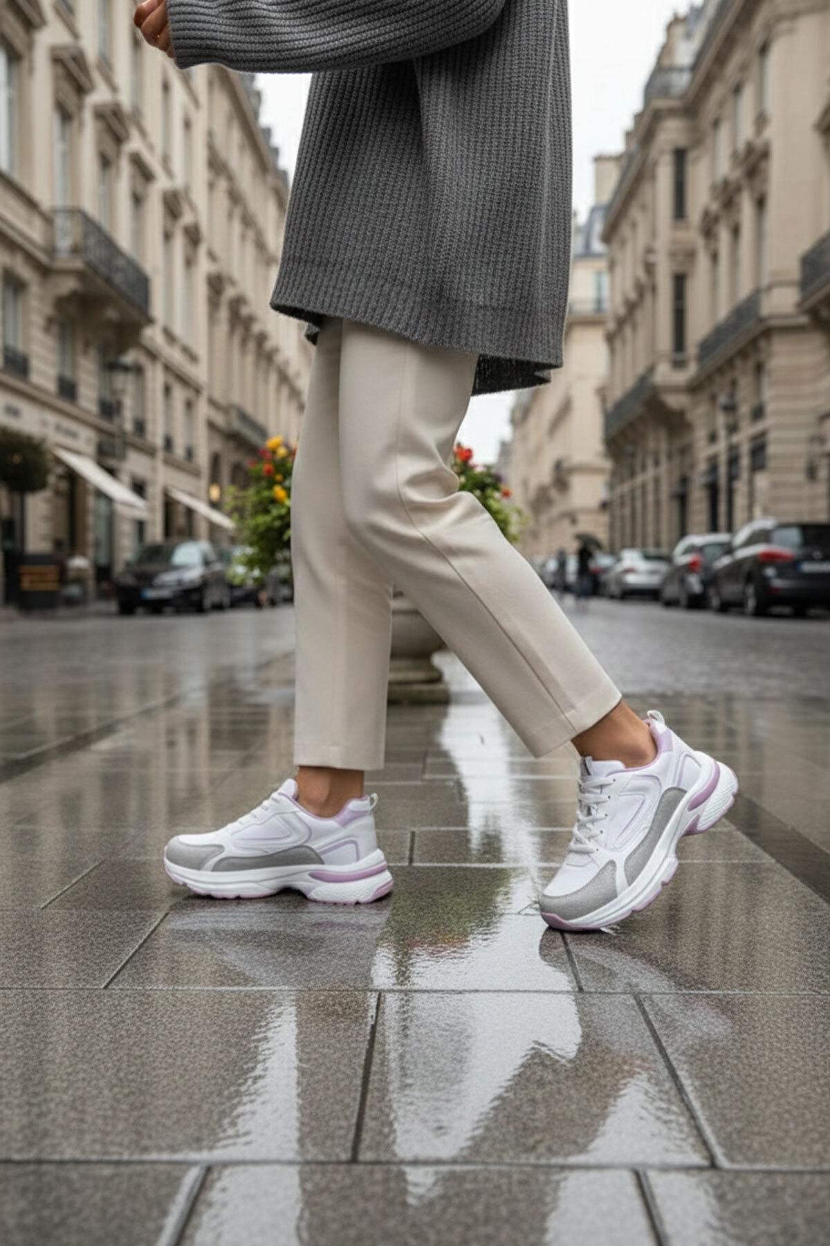 SOHO  Buz-Beyaz-Lila-Y Kadın Sneaker 18802