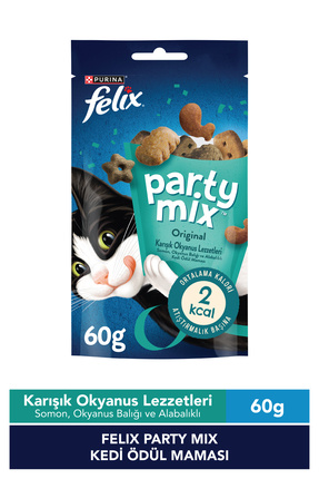 FELIX Party Mix Karışık Okyanus Lezzetleri Kedi Ödül Maması