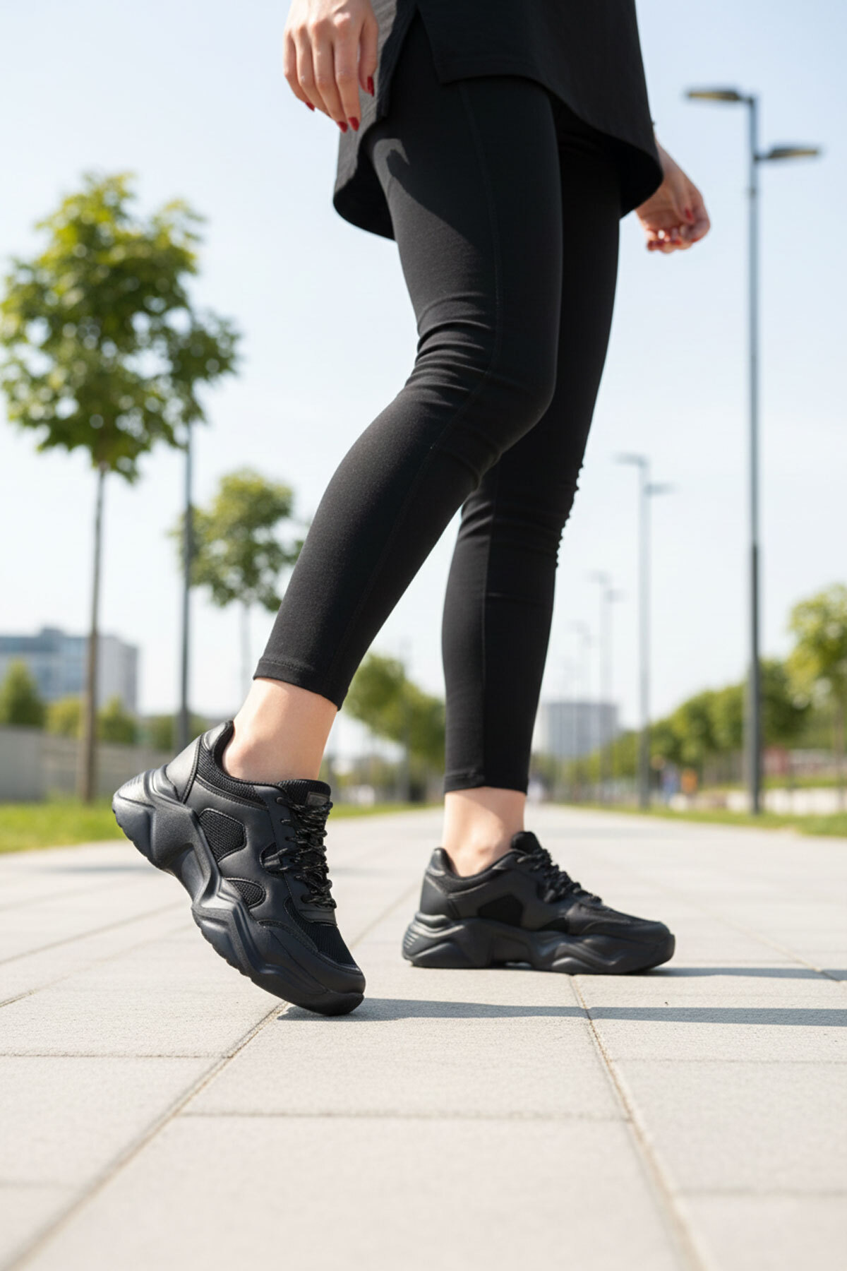 SOHO  Siyah-Siyah Kadın Sneaker 20574 - Görsel 3