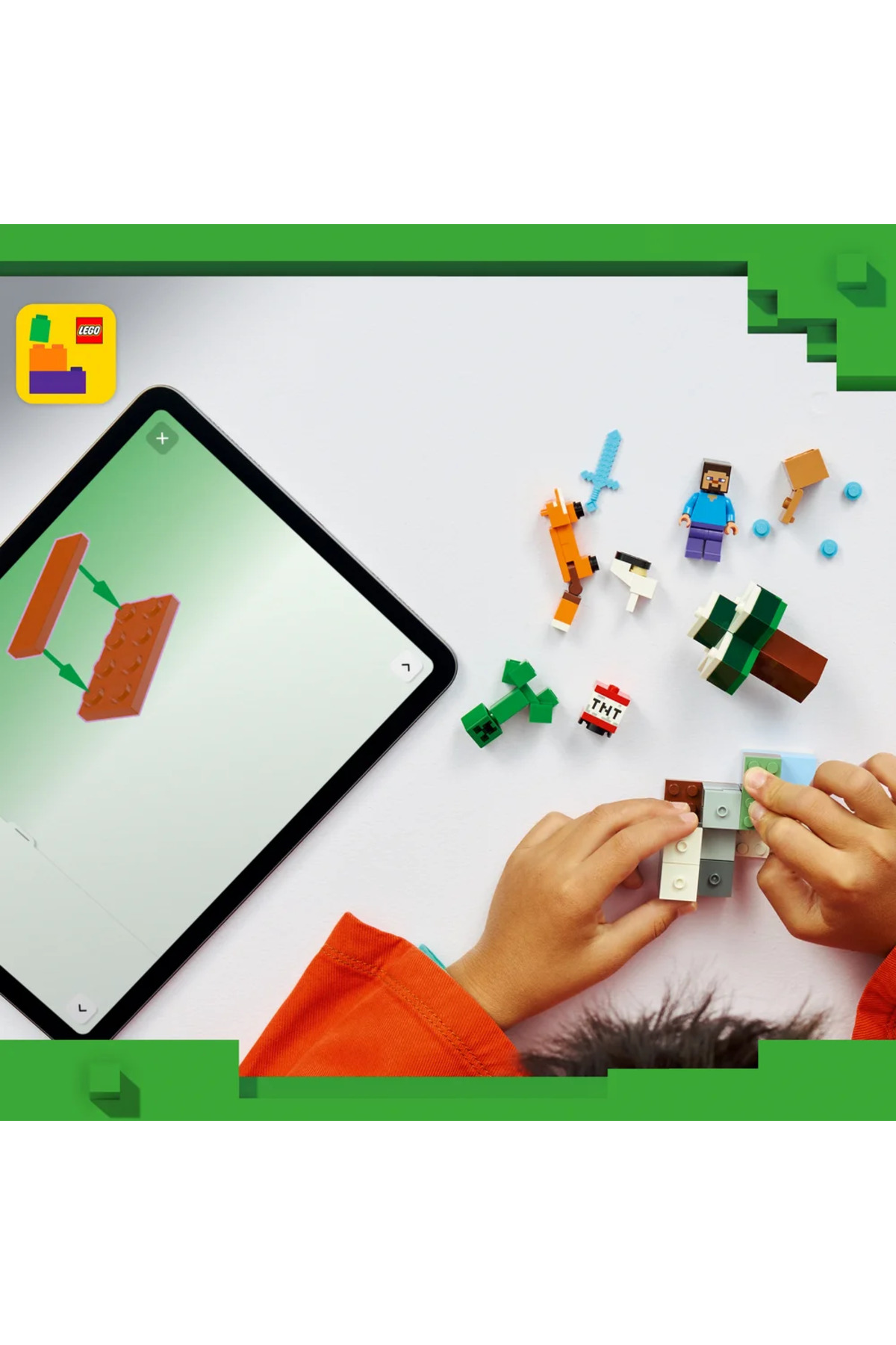 LEGO ® Minecraft® Steve’in Tayga Macerası 21583 - 6+ Yaratıcı Oyuncak Yapım Seti (79 Parça) fotoğrafı 6 (önizleme)