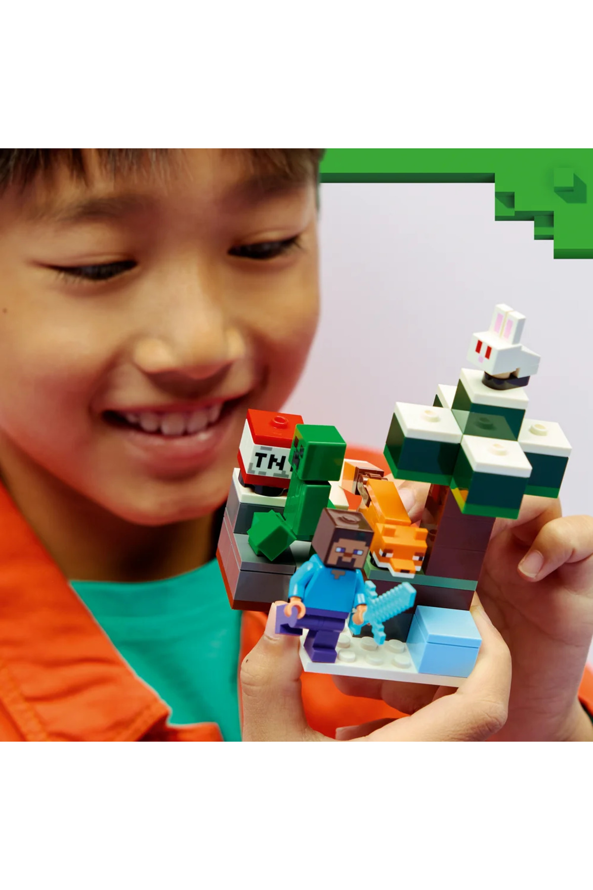 LEGO ® Minecraft® Steve’in Tayga Macerası 21583 - 6+ Yaratıcı Oyuncak Yapım Seti (79 Parça) fotoğrafı 3 (önizleme)