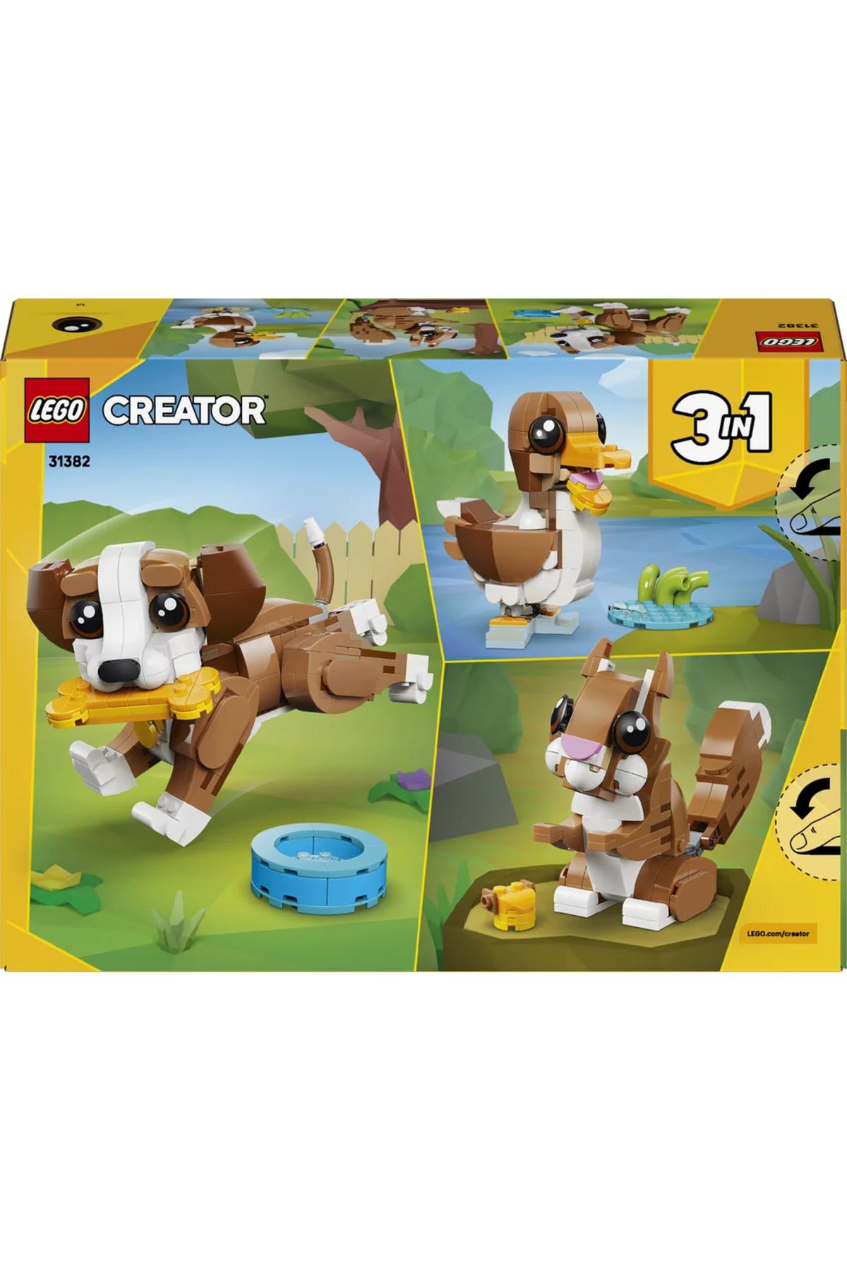 LEGO ® Creator 3’ü 1 Arada Sevimli Hayvanlar: Yavru Köpek 31382 – 8+ Oyuncak Yapım Seti (336 Parça) fotoğrafı 4 (önizleme)