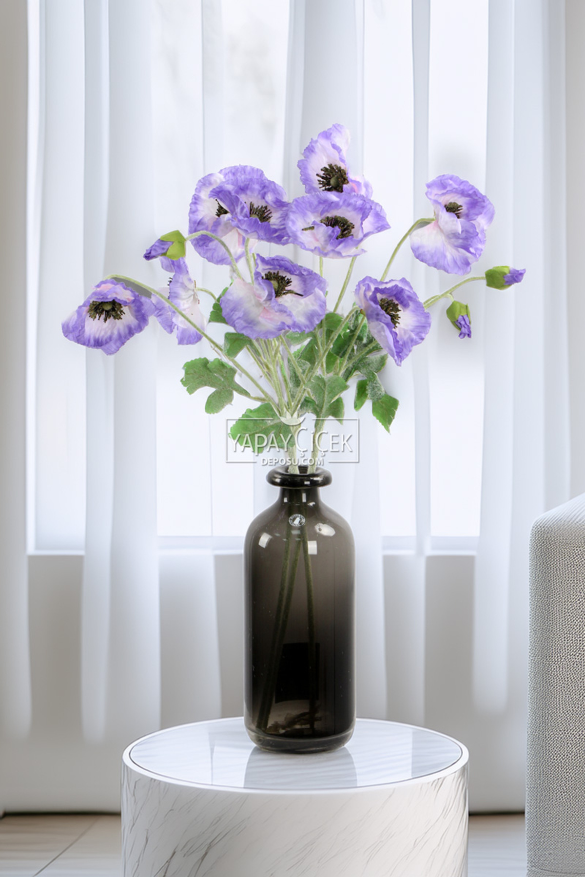 Artificial Flower 4-Piece Princess Flower Branch 60 cm Lilac