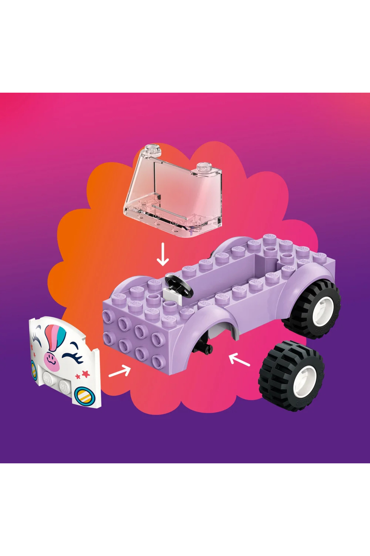 LEGO ® Friends Tek Boynuzlu At Pasta Dağıtım Arabası 42675 – 4+ Oyuncak Yapım Seti (67 Parça) fotoğrafı 3 (önizleme)