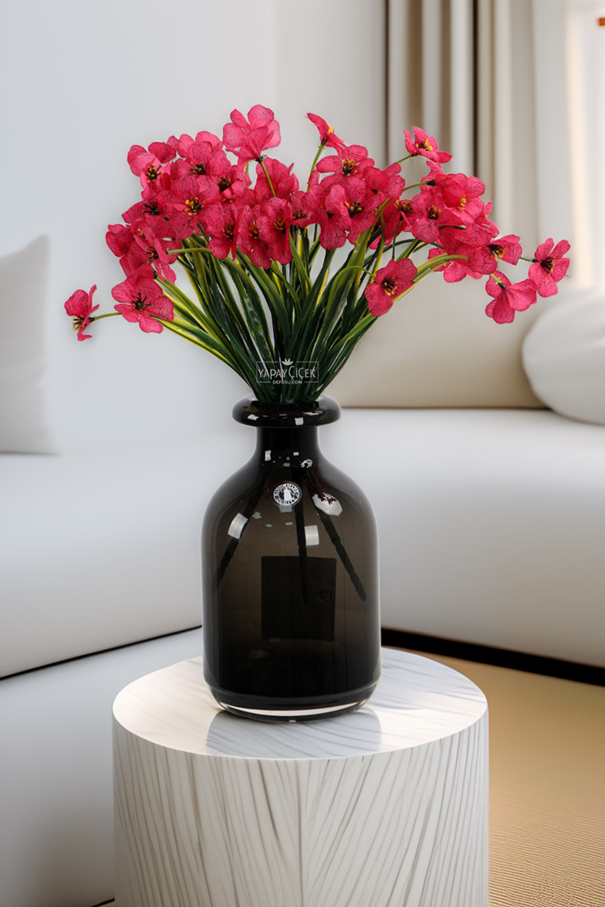 Artificial Flower 18 Pieces Sienna Flower Bundle 30 cm Fuchsia