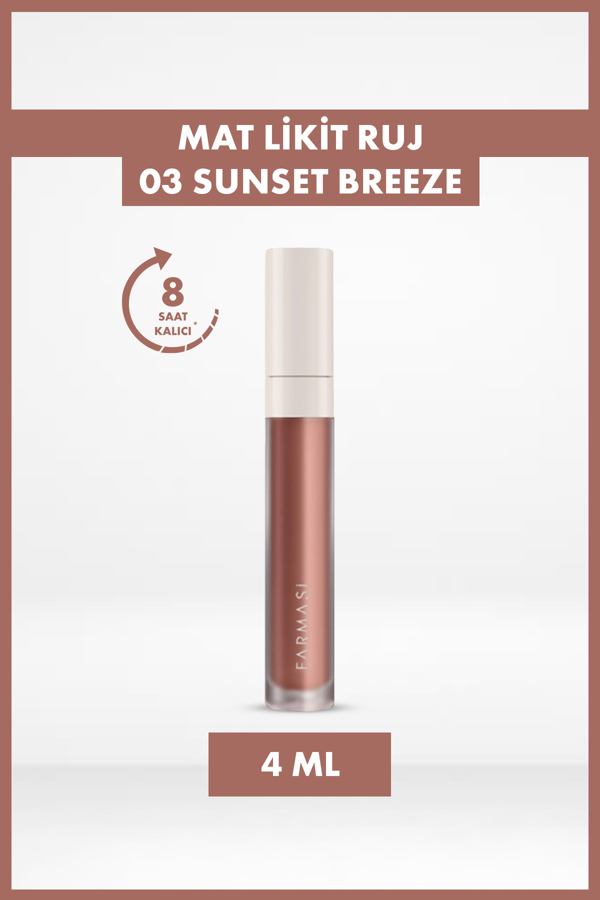 Farmasi Uzun Süre Kalıcı Kadifemsi Yapı Mat Likit Ruj | 03 Sunset Breeze - Fiyatı, Yorumları