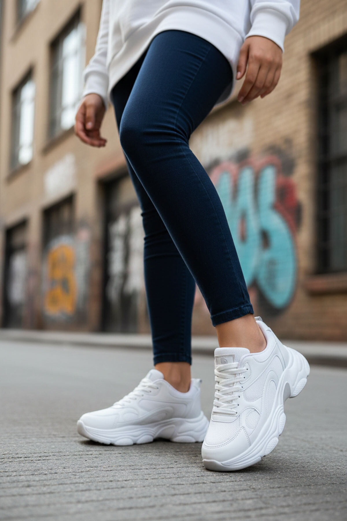 SOHO Beyaz Kadın Sneaker 20566