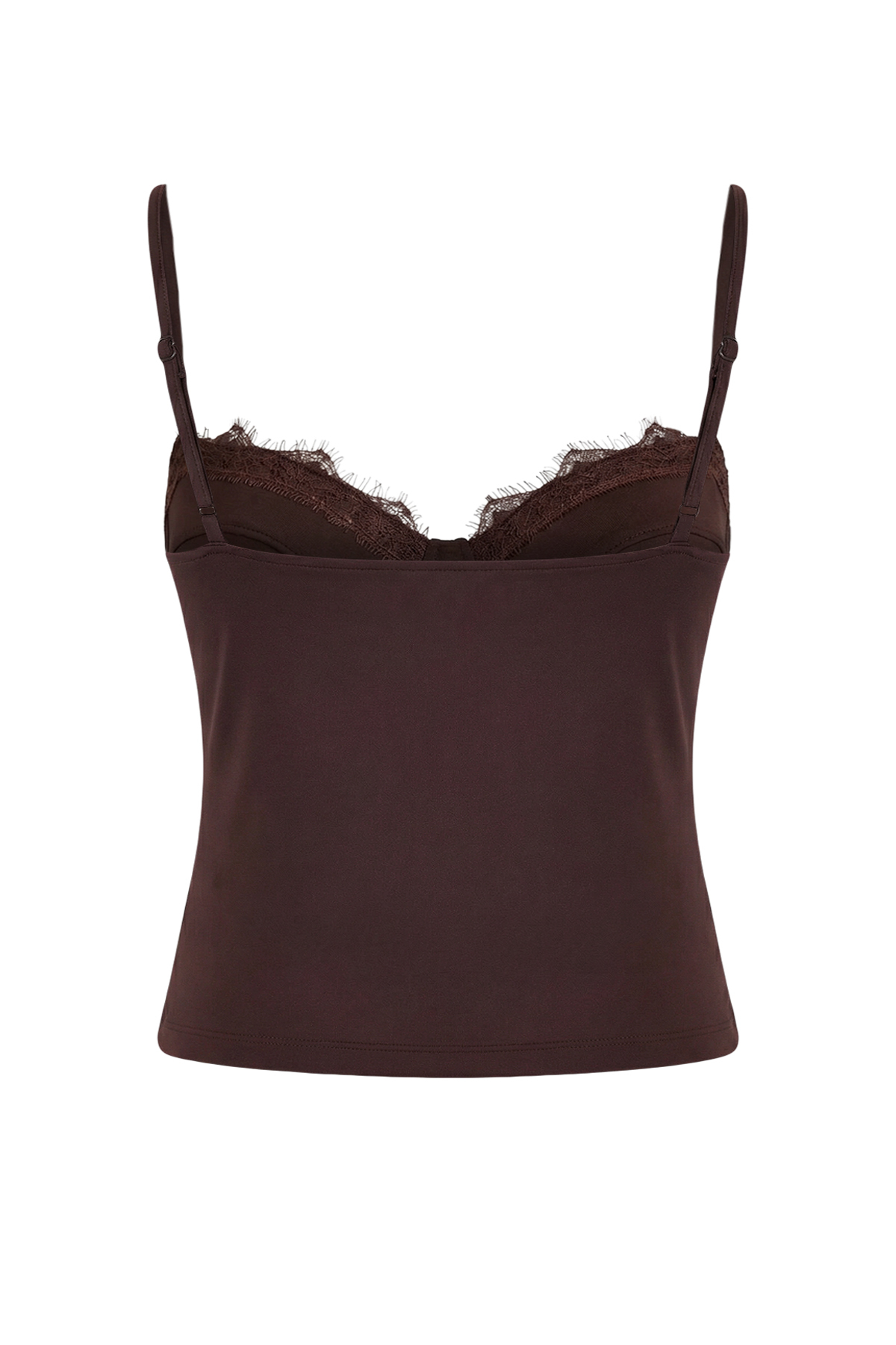 Trendyolmilla  Kahverengi Dantel Garnili Kaplı Party Bluz TPRSS26BZ00010 - Görsel 6