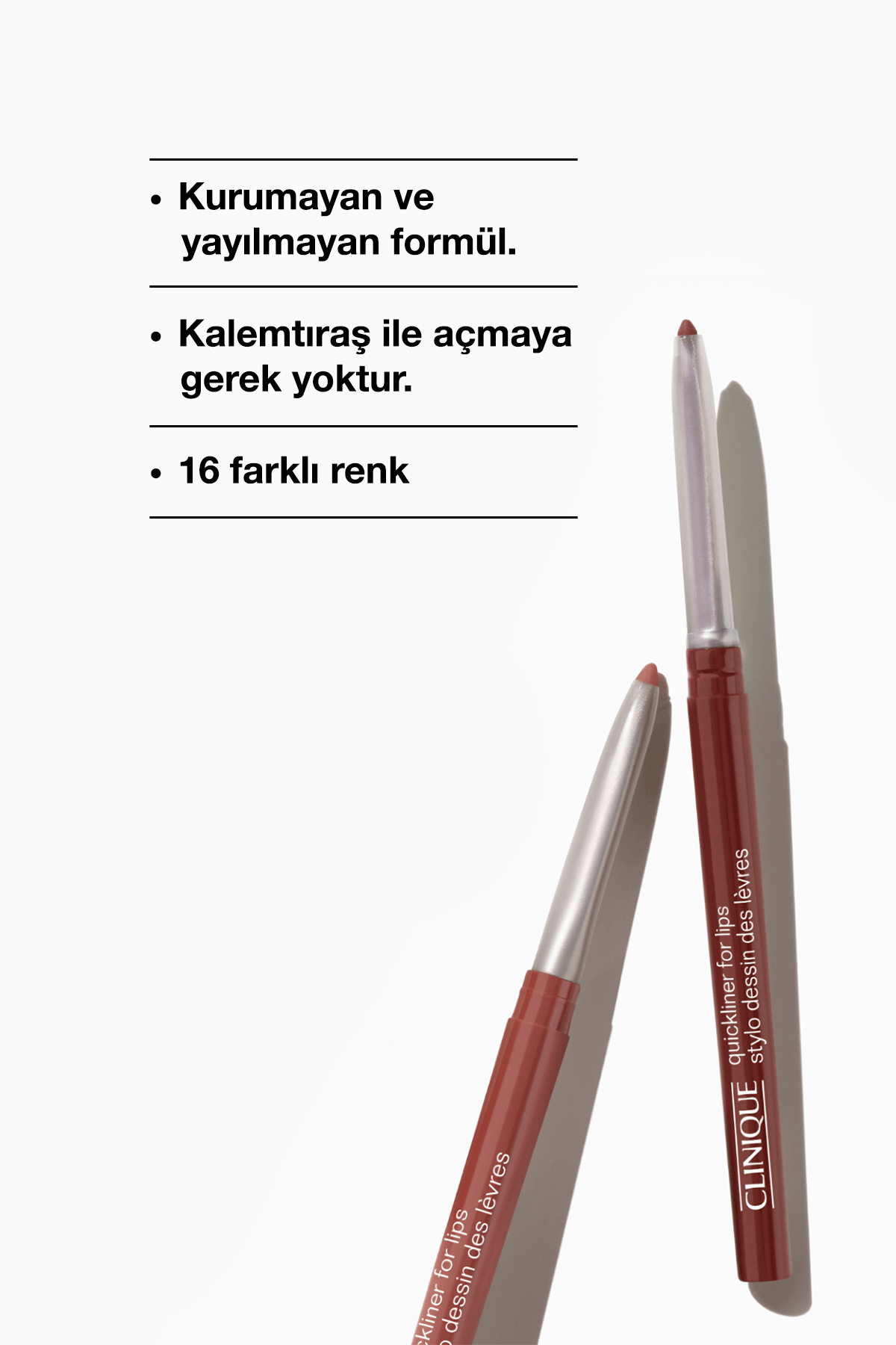 Quickliner For Lips Dudak Kalemi - Renk: Intense Passion 0.3g | Uzun Süre Kalıcı — قرمز 4771 — تصویر 3 از 5