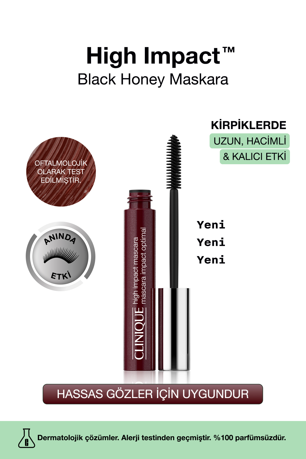Clinique High Impact Maskara - Black Honey - Fiyatı, Yorumları
