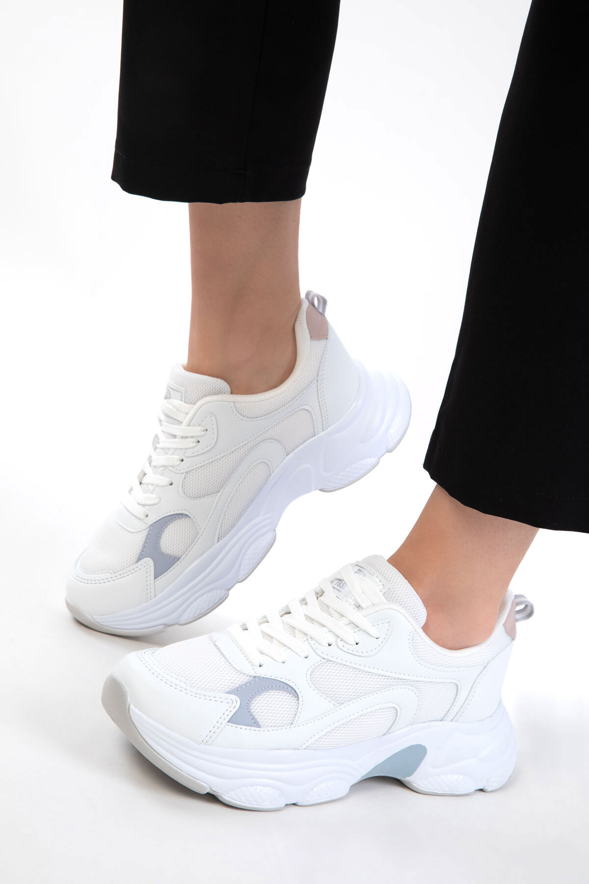 White-Blue-Powder Women's Sneaker 20566