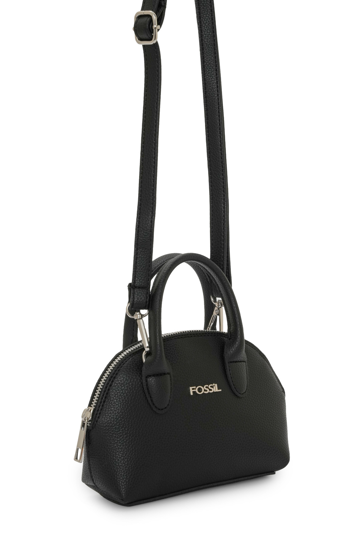 کیف Fossil دستی و صلیب شانه زنانه مشکی 05FO25K5091 اورجینال - تصویر 2