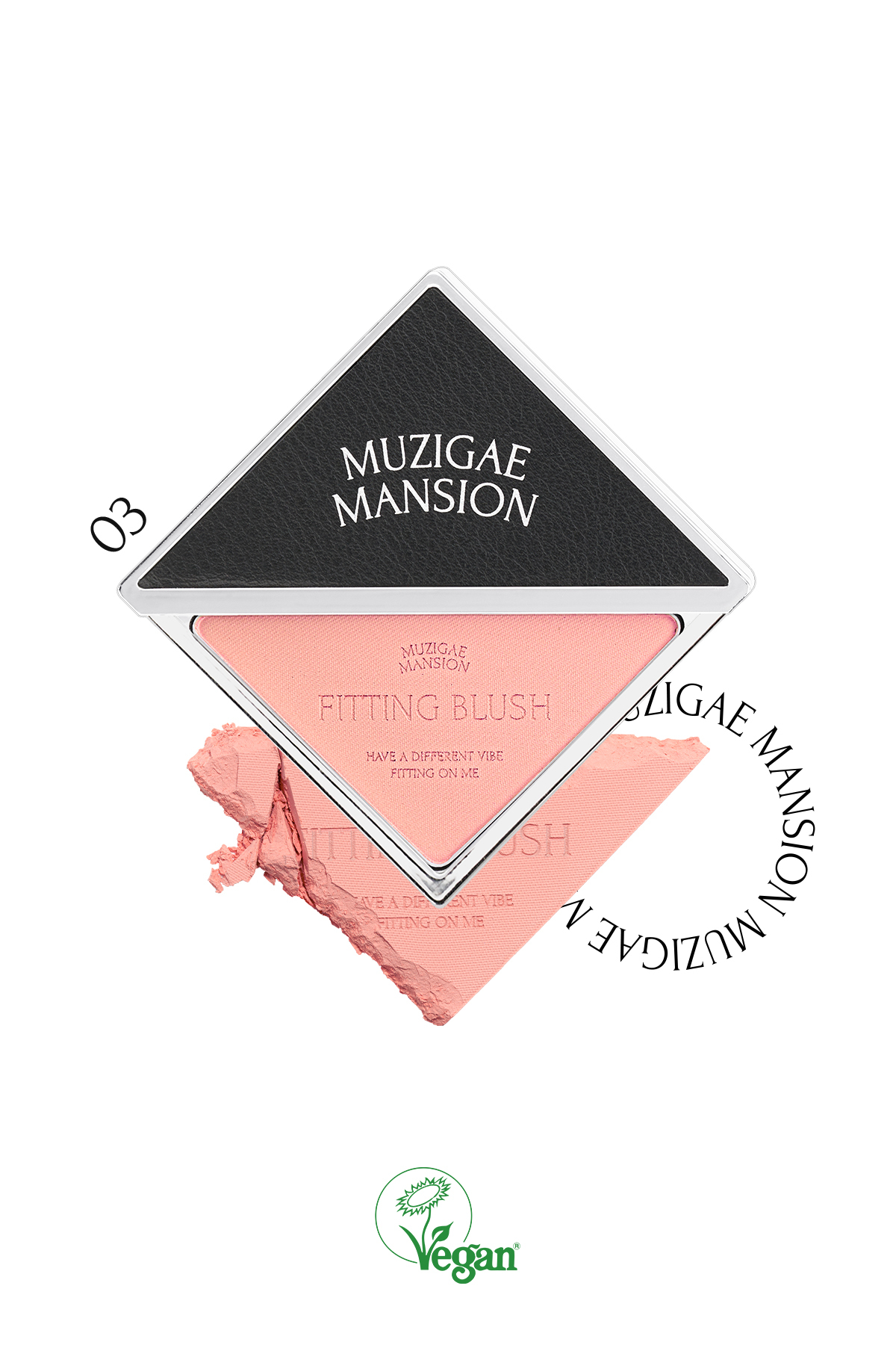 Muzigae Mansion Ciltle Bütünleşen ve Pürüzsüzleştiren, Yumuşak Dokulu Allık MUZIGAE MANSION Fitting Blush (03) — صورتی 111619