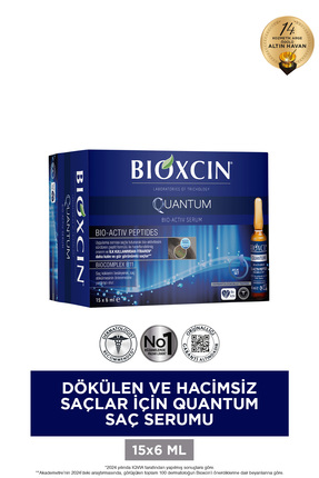 Bioxcin Quantum Hacim Veren Saç Serumu 15x6 ml | Bio-Activ Peptit & BioComple...