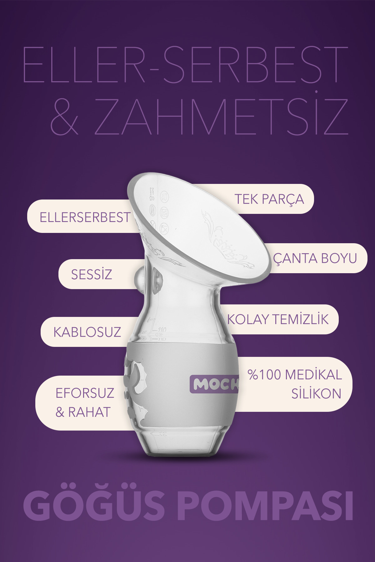 Mochi - Göğüs Pompası (120 mL / 4 Oz) fotoğrafı 3 (önizleme)