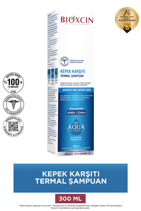 Bioxcin Aqua Thermal Kepek Karşıtı Şampuan – Ferahlatıcı & Arındırıcı 300 ml