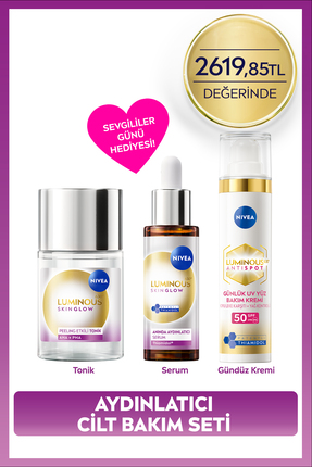 NIVEA SPF50 Luminous630 Leke Karşıtı Gündüz Yüz Kremi 40ml,Skin Glow Aydınlat...