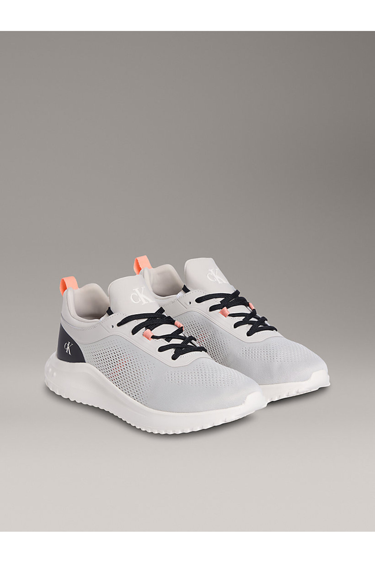 کفش Calvin Klein کالوین کلاین اسپرت مردانه روزمره مردانه کفش خاکستری بافتنی Eva Runner Tech اورجینال - تصویر 2