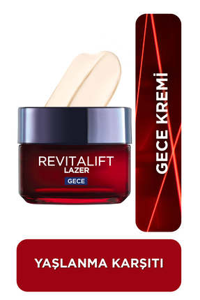 L'Oreal Paris L'Oréal Paris Revitalift Lazer Yoğun Yaşlanma Karşıtı Gece Bakı...