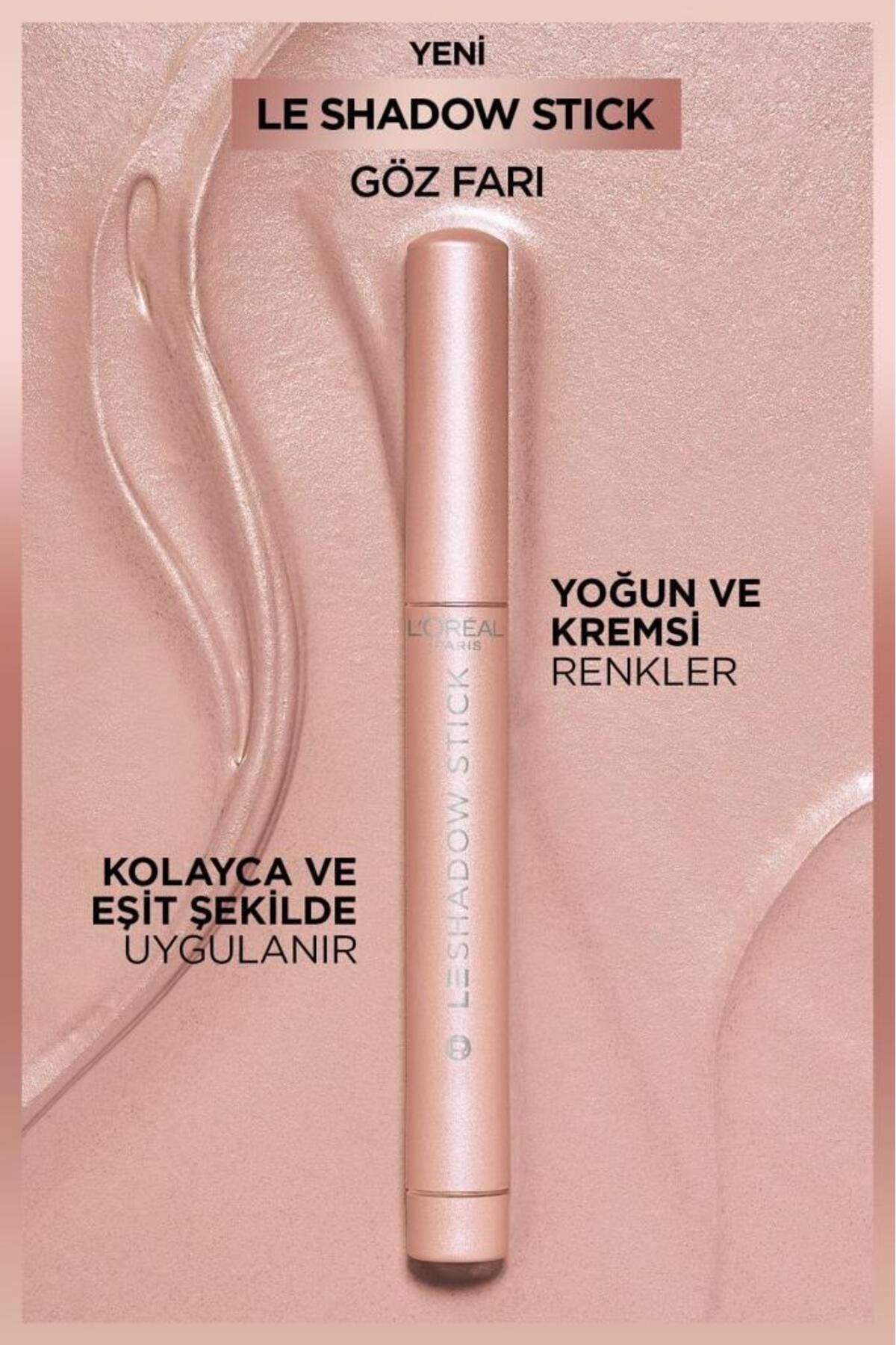 L'Oréal Paris Le Shadow Stick Göz Farı - 105 Mesmerizing Gold — رنگارنگ LESHADOWGOZFARI — تصویر 3 از 7