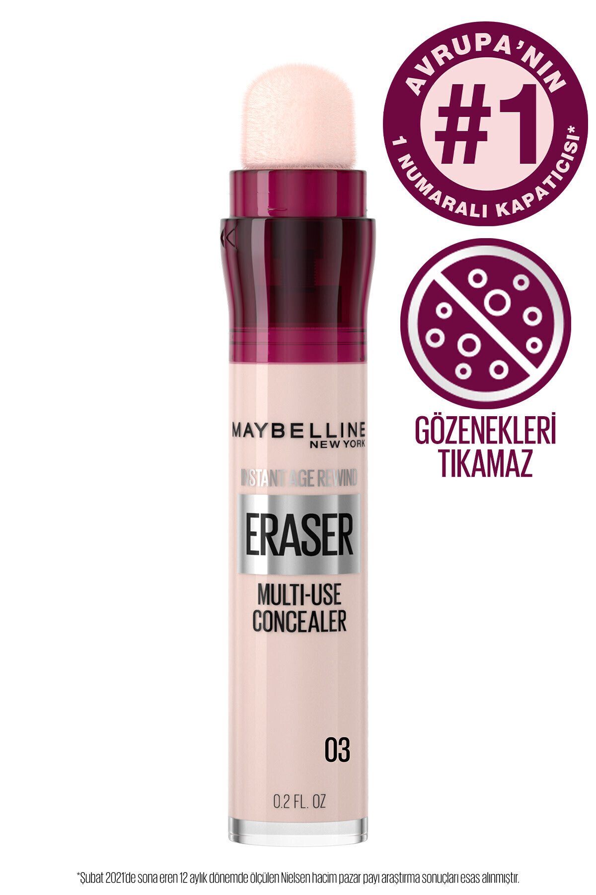 Instant Anti Age Eraser Kapatıcı 03 Fair — بژ IAR — تصویر 2 از 8