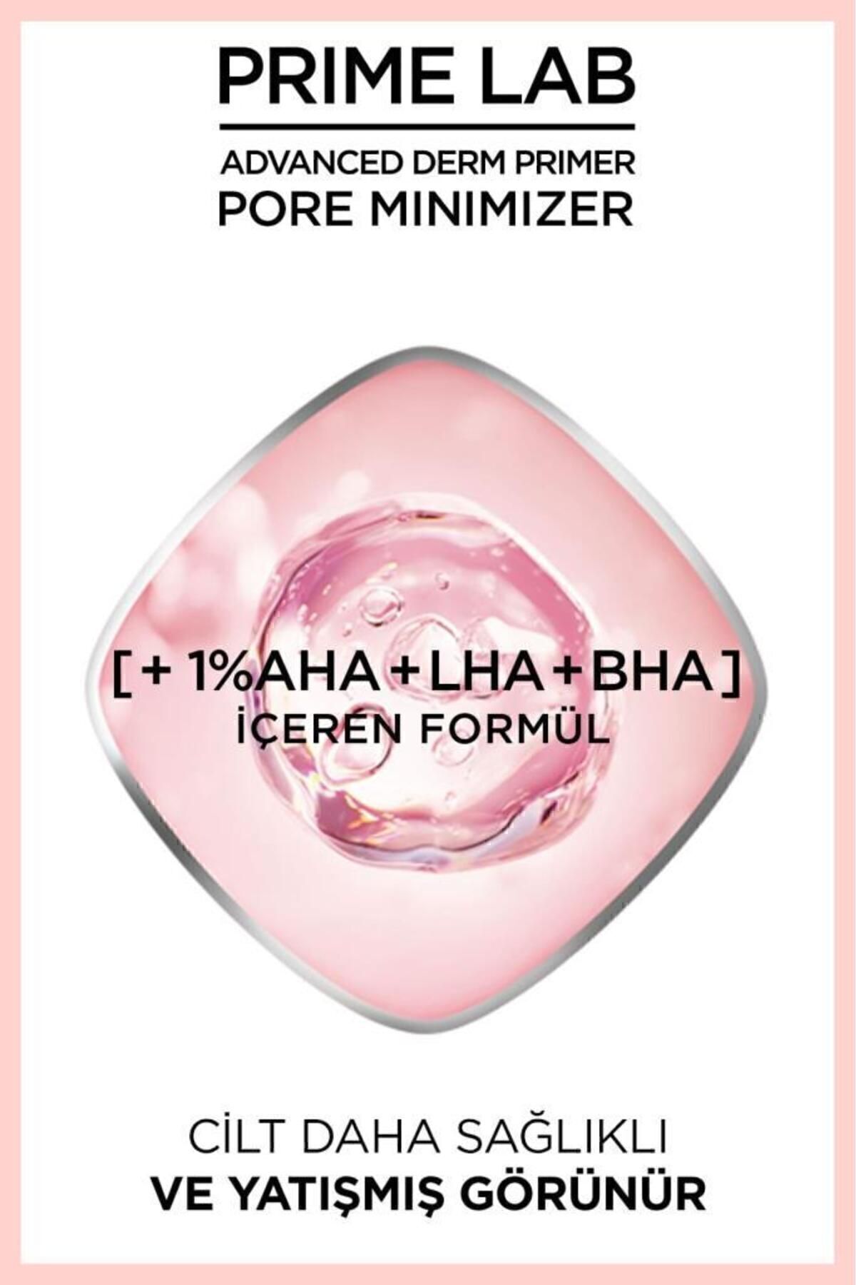 L'Oréal Paris Prime Lab Pore Minimizer Gözenek Küçültücü AHA ve BHA İçeren Primer — طلایی 3600524070113 — تصویر 3 از 8