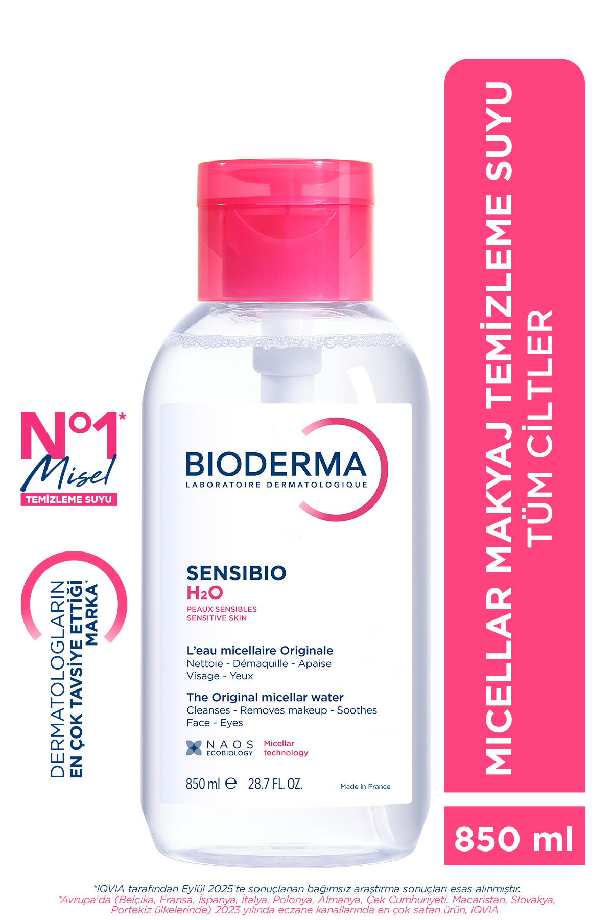 Bioderma Sensibio H2o 850 ml Fiyatı, Yorumları