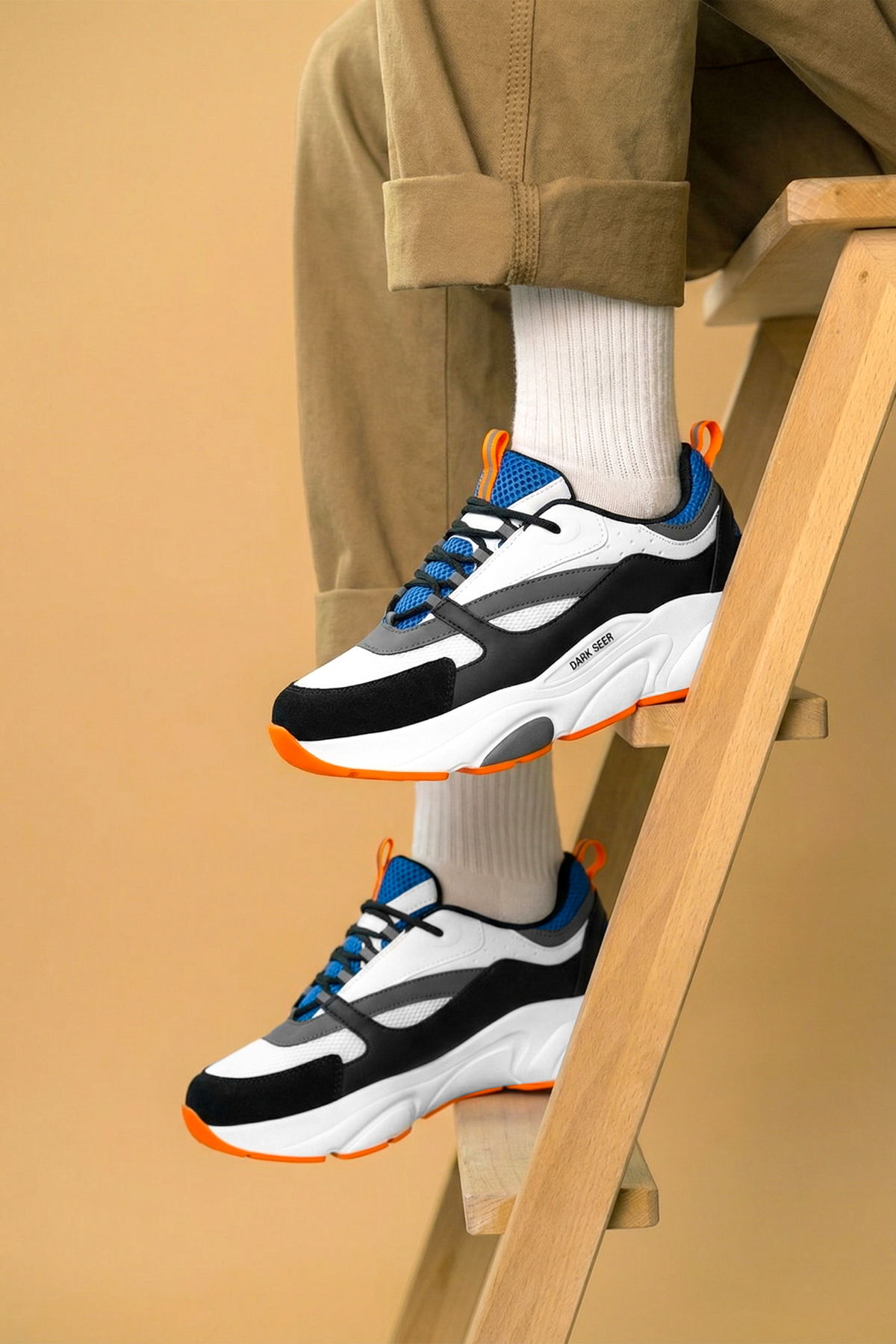 Dark Seer  Beyaz Mavi Unisex Sneaker - Görsel 10