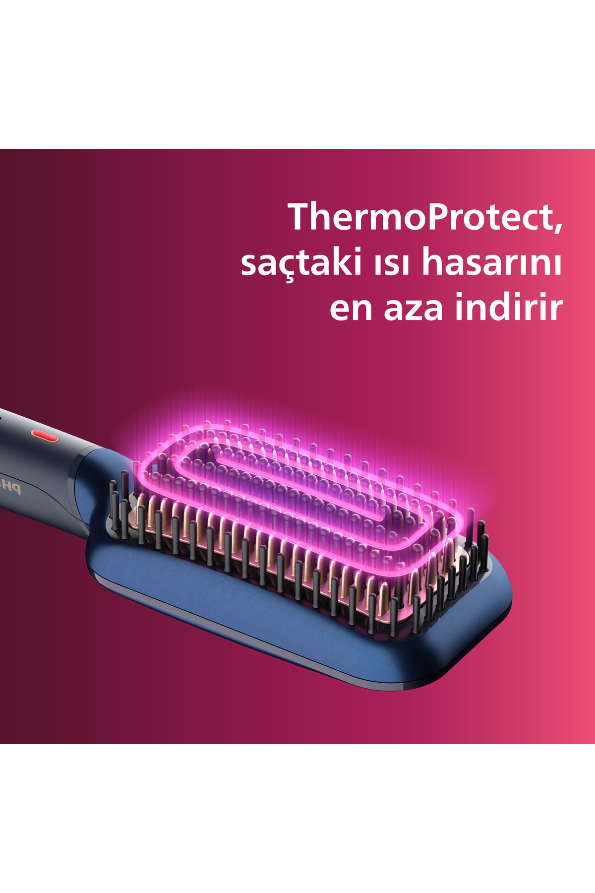 BHH885 Series 5000 smoothing iron comb, StyleCare Essential heated, black VPTMST1