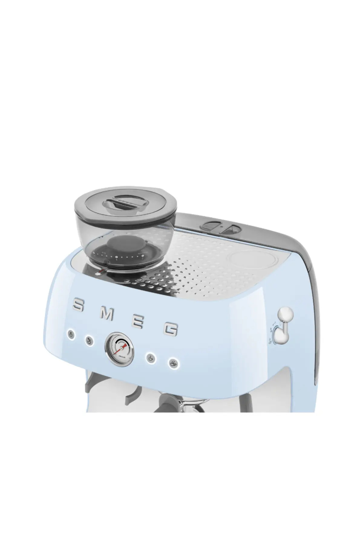 50'S Style Retro Pastel Mavi Öğütücülü Espresso Kahve Makinesi egf03pkeu 7