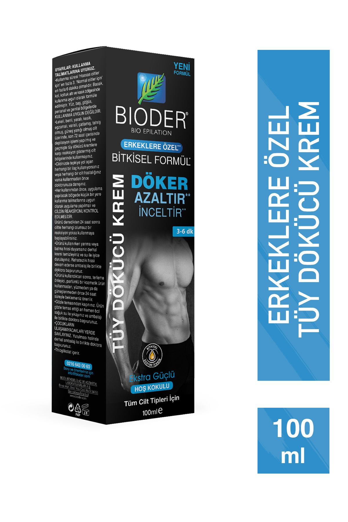Bioder Erkeklere Özel Tüy Dökücü Krem 100 ml - Fiyatı, Yorumları