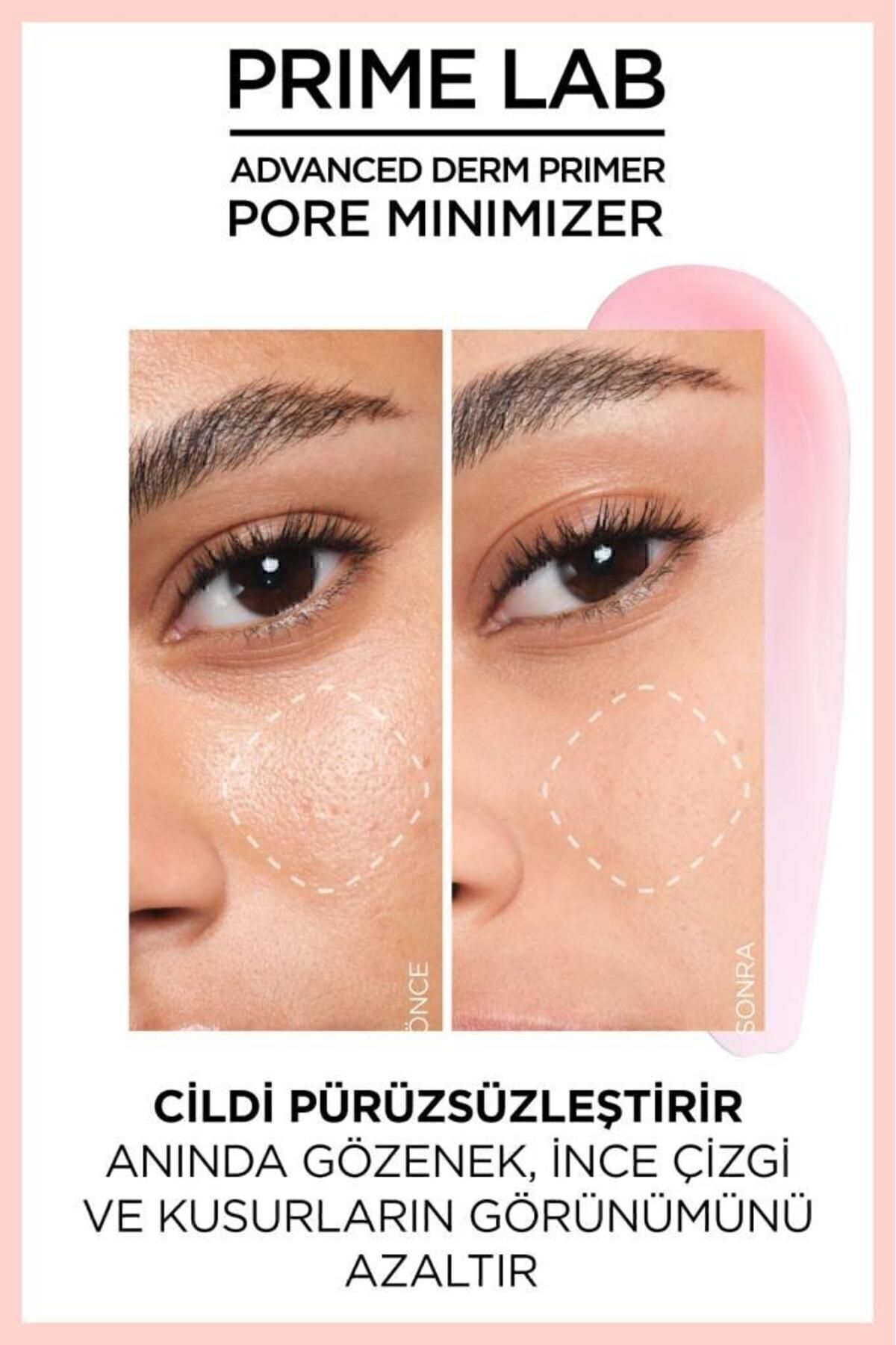 L'Oréal Paris Prime Lab Pore Minimizer Gözenek Küçültücü AHA ve BHA İçeren Primer — طلایی 3600524070113 — تصویر 5 از 8