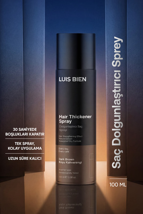 Luis Bien Saç Dolgunlaştırıcı Sprey Koyu Kahverengi 100 ml – Hacim Veren Amon...