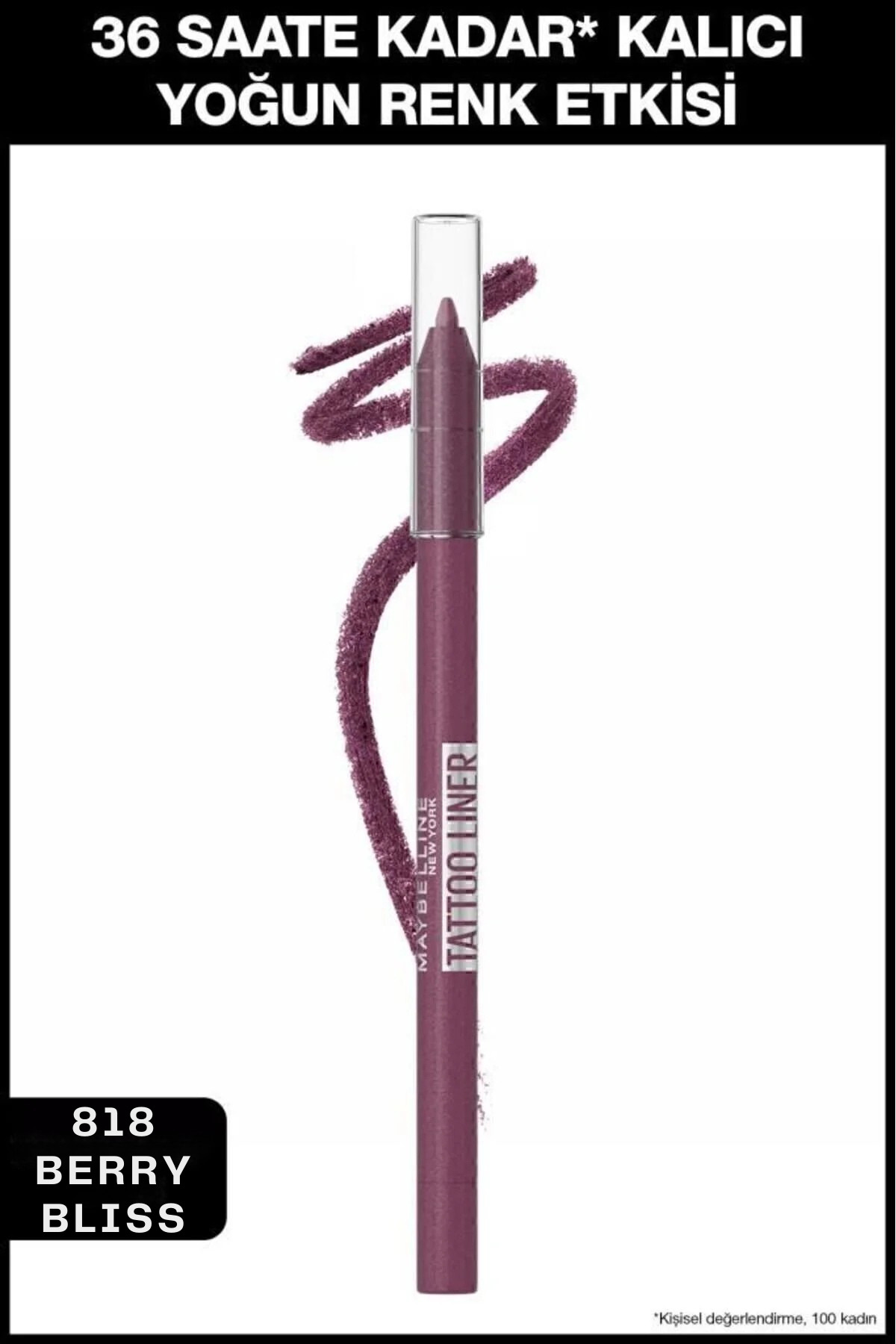 Maybelline New York Tattoo Liner Jel Göz Kalemi - Berry Bliss - Mürdüm - Fiyatı, Yorumları