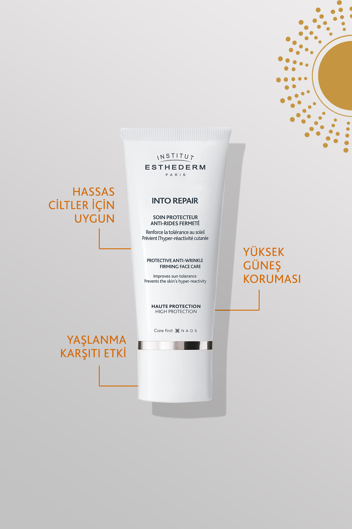 ESTHEDERM INTO REPAIR 日焼け止めクリーム50ml INSTITUT ESTHEDERM Into Repair 50 ml – Hassas Ciltler İçin Onarıcı