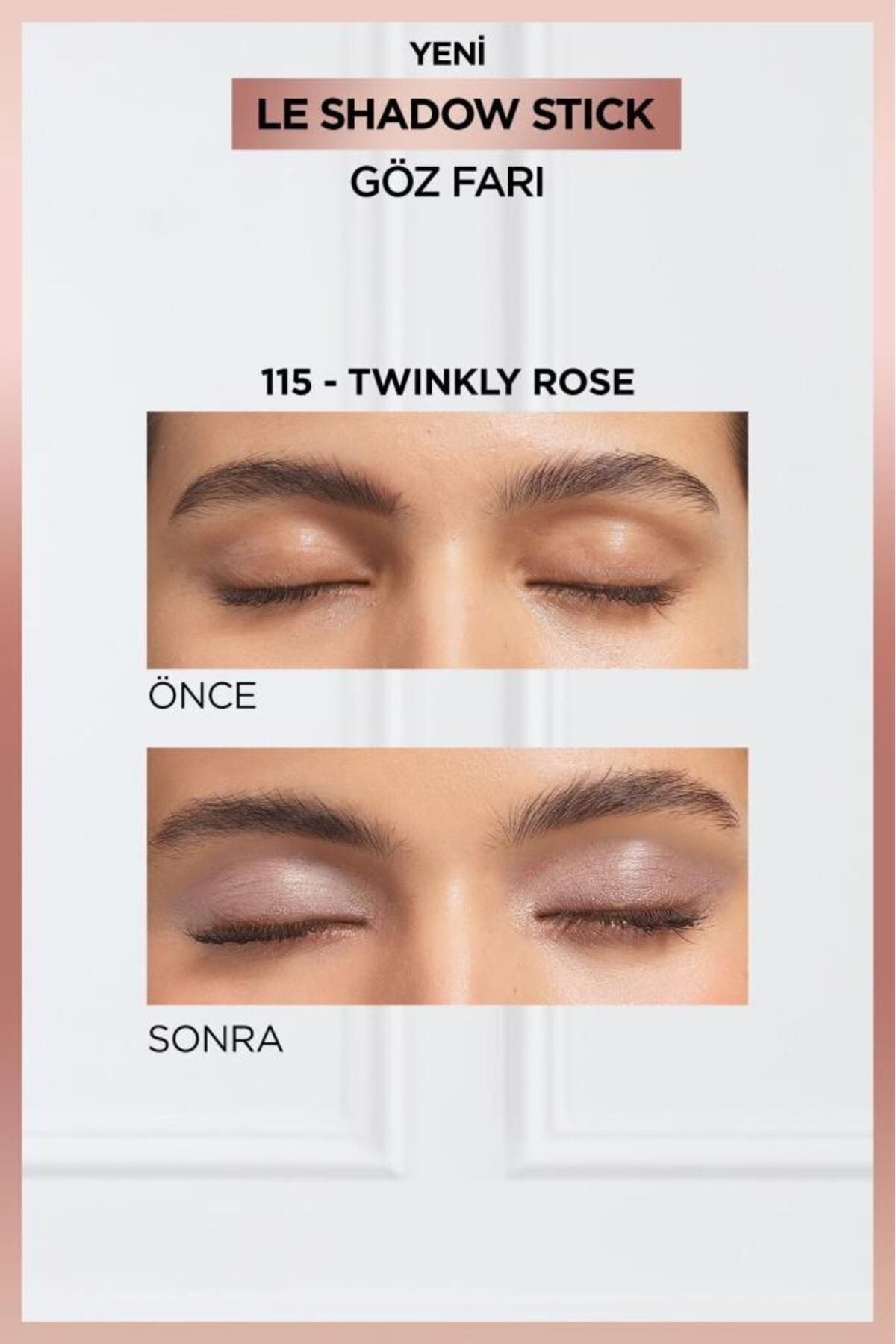 L'Oréal Paris Le Shadow Stick Göz Farı - 115 Twinkly Rose — صورتی LESHADOWGOZFARI — تصویر 2 از 7