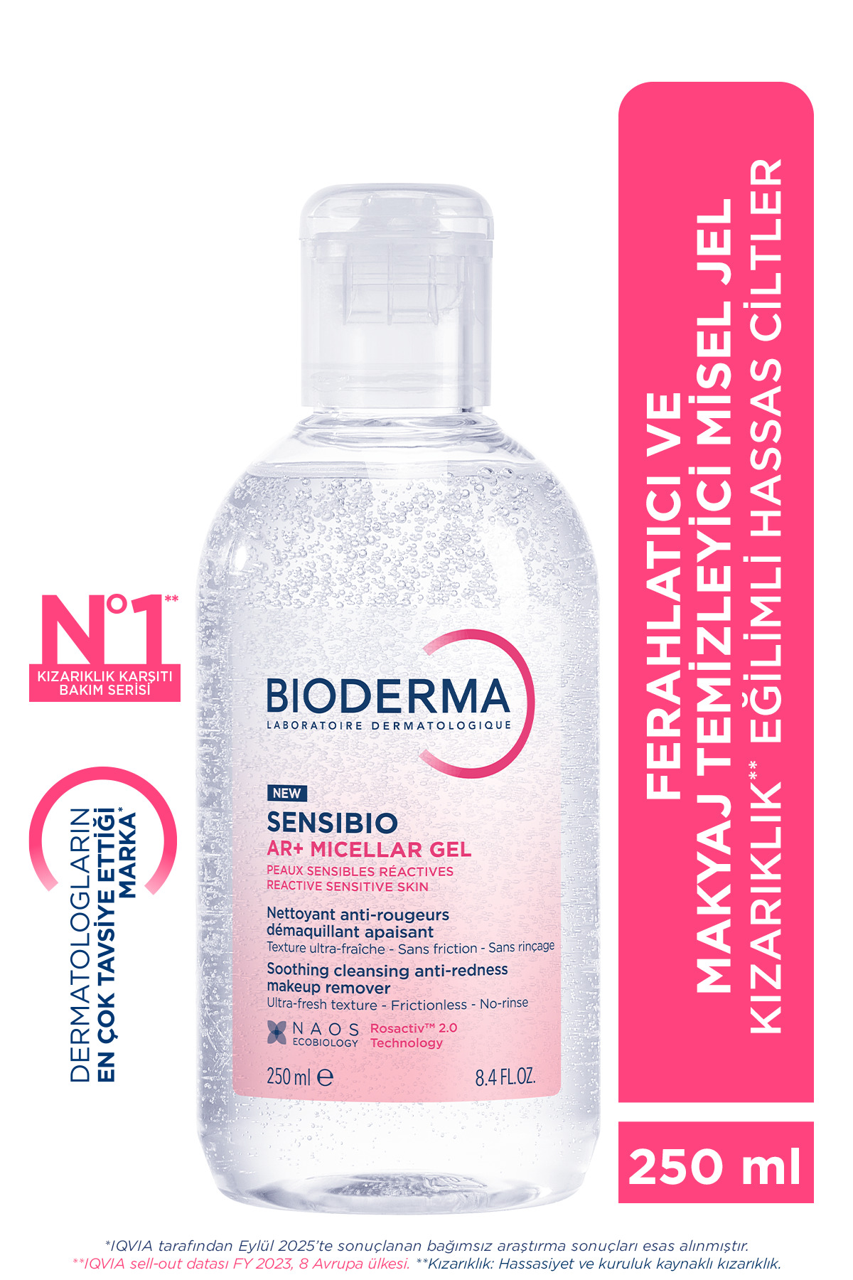 Bioderma Sensibio AR+ Micellar Gel Temizleyici Misel Jel 200 ML