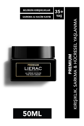 Lierac PREMIUM The Silky Cream 50 ml – Yaşlanma Karşıtı İpeksi Günlük Bakım +...