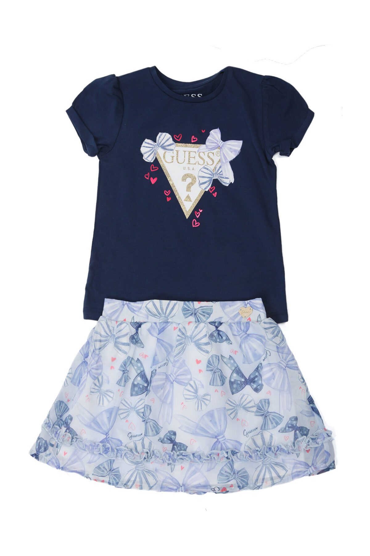 Guess Set ss póló + sifon szoknya