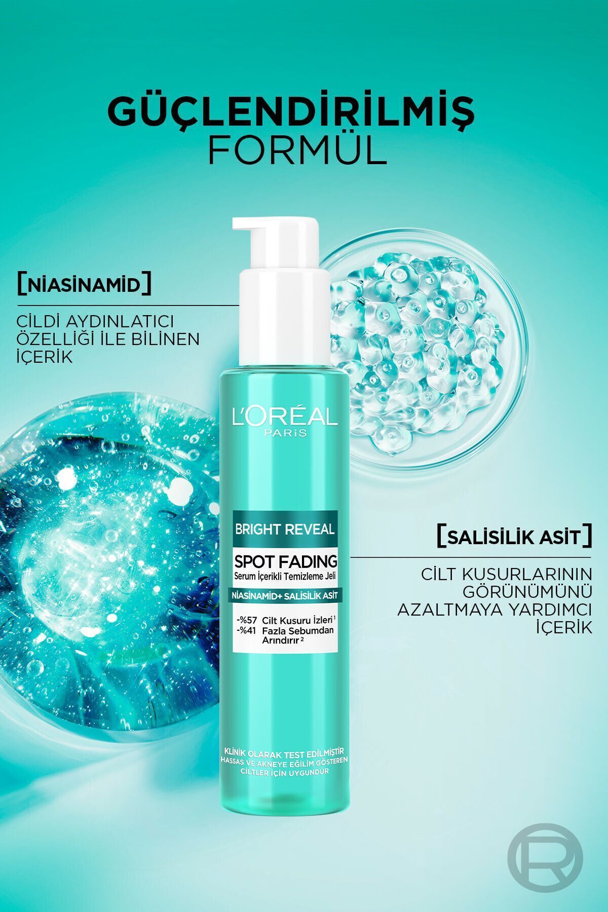 ژل پاک‌کننده حاوی سرم Bright Reveal با نیکوتینامید و اسید سالیسیلیک 150ml