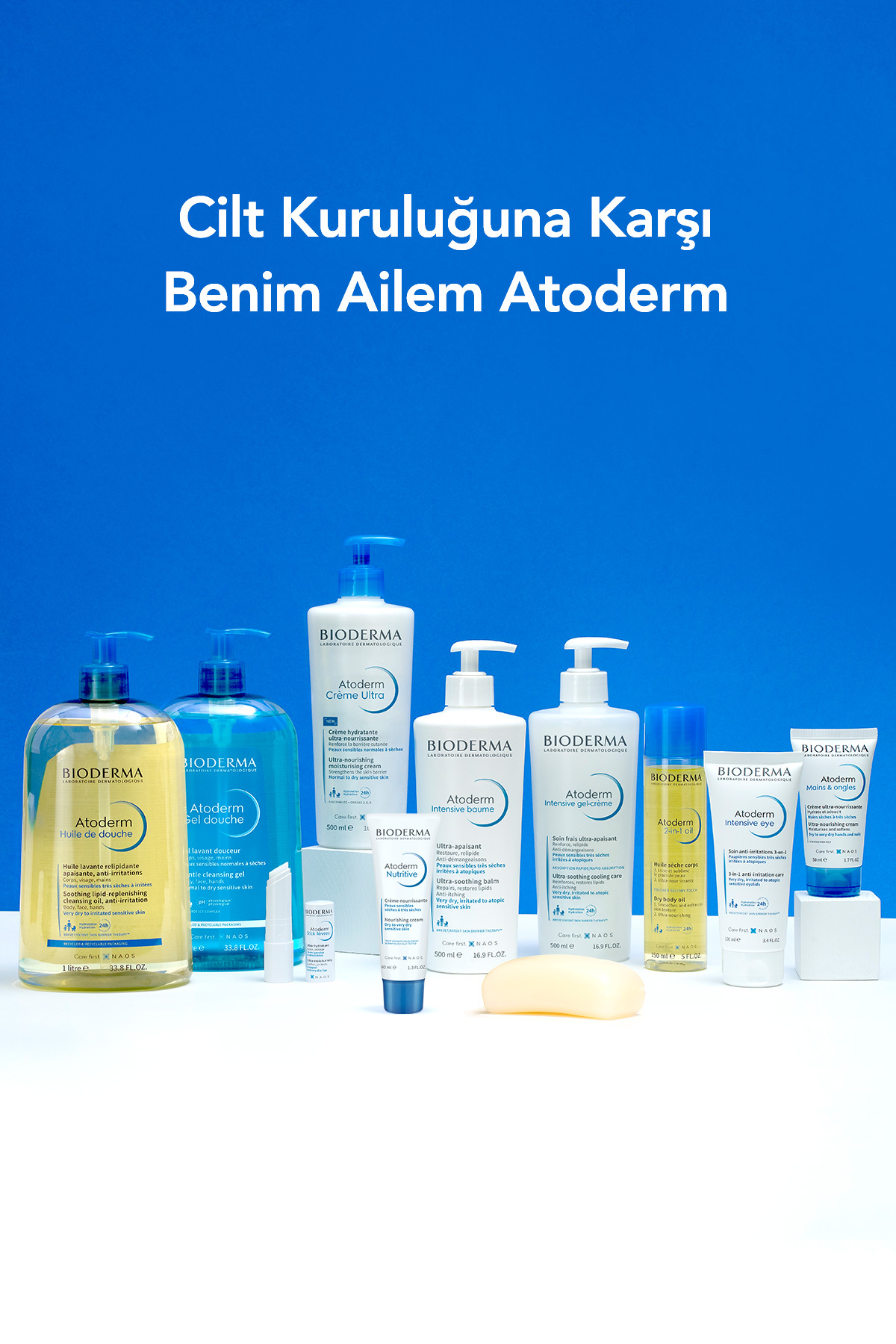 Atoderm Intensive Foaming Gel Çok Kuru, Atopi Eğilimli Cilt Onarıcı Temizleme Jeli Niasinamid 1 Lt — 3401560912807 — تصویر 9 از 9
