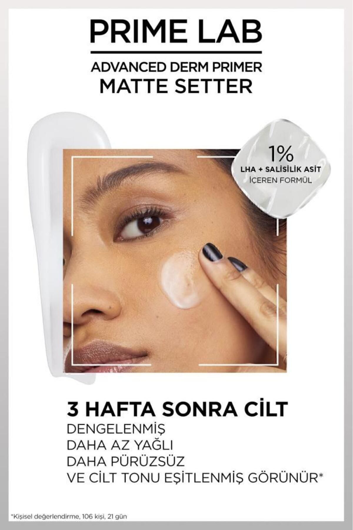 L'Oréal Paris Prime Lab Matte Setter Matlaştırıcı Salisilik Asit İçeren Primer — زرشکی 3600524070021 — تصویر 5 از 8