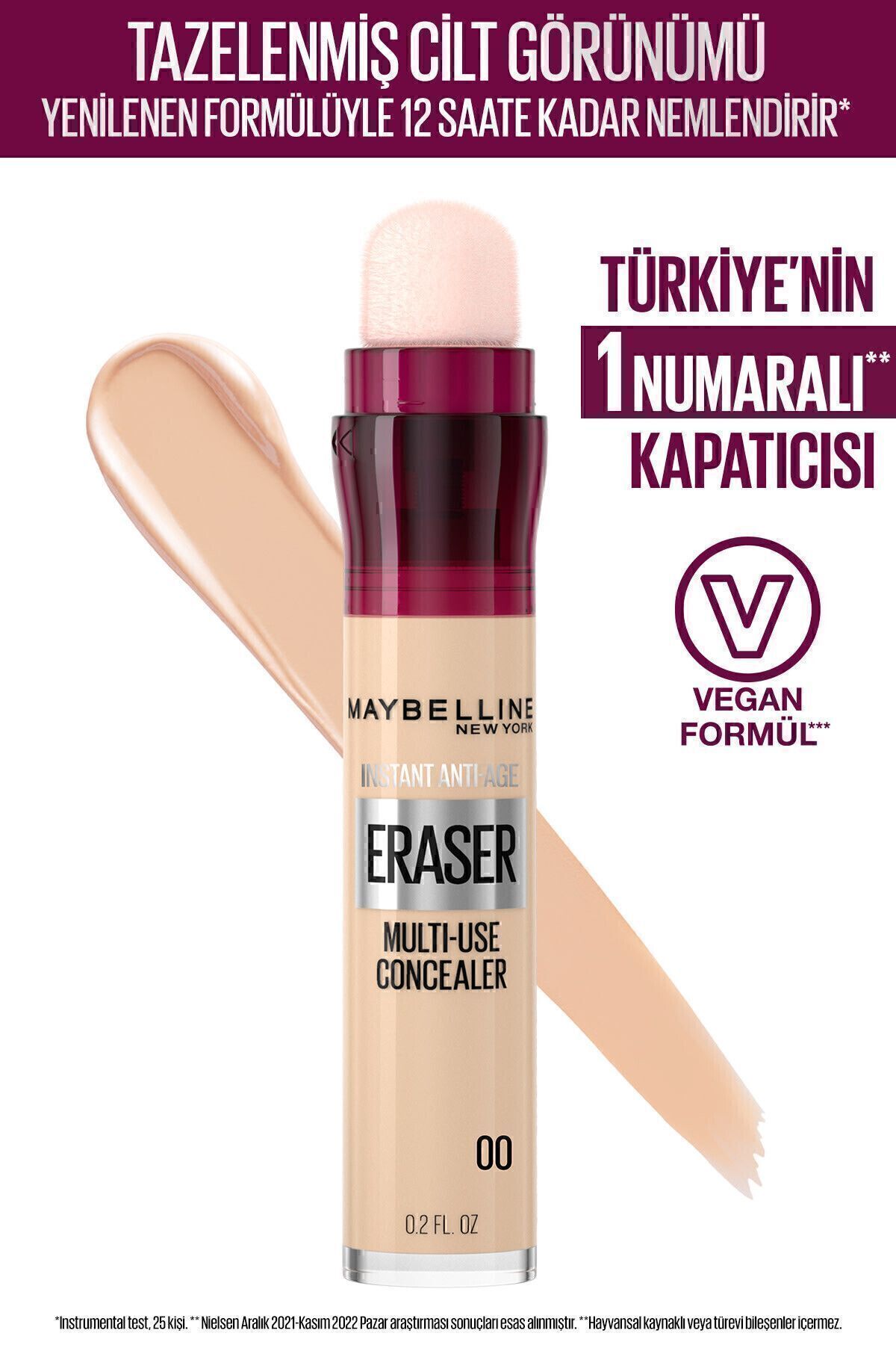 Maybelline New York Instant Anti Age Eraser Kapatıcı - 00 Ivory - Fiyatı, Yorumları