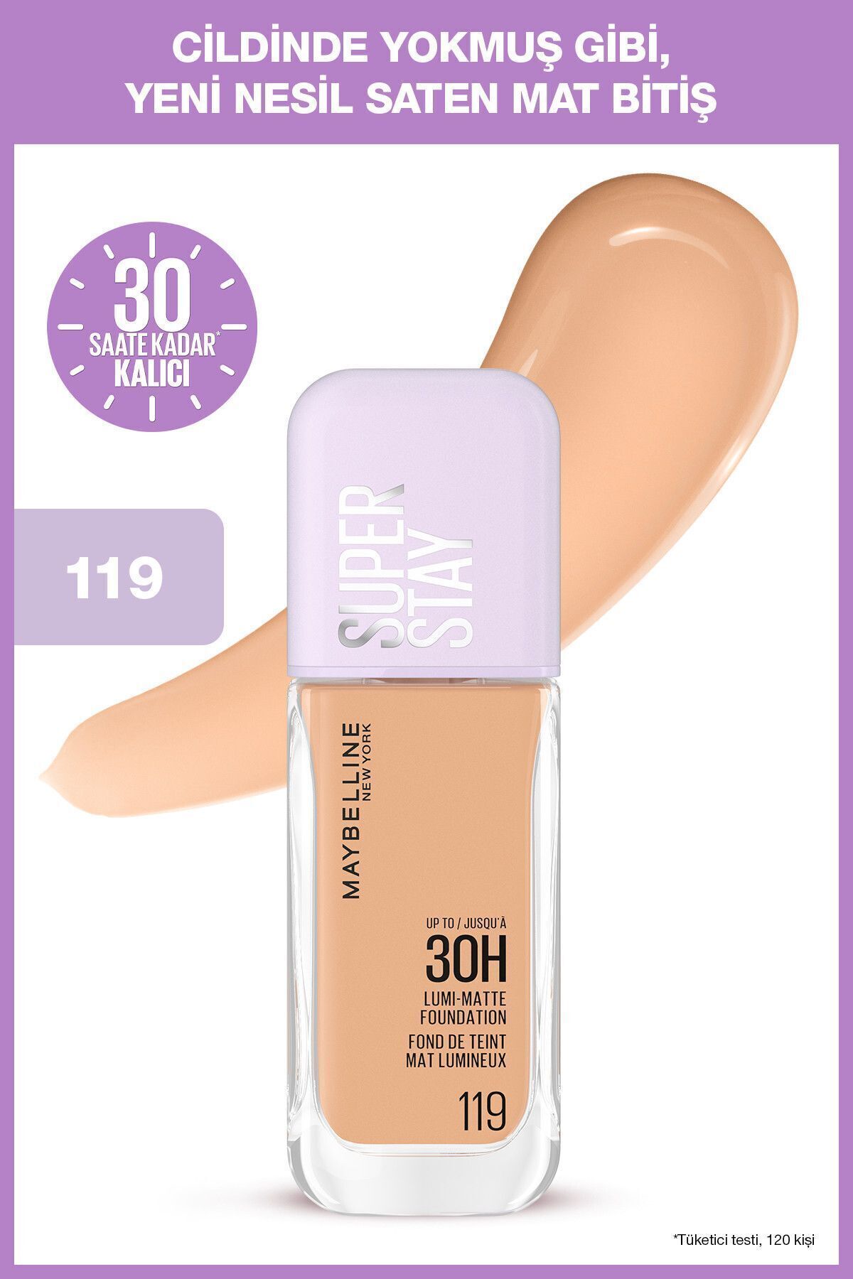 Maybelline New York Super Stay Lumi Matte Fondöten - 119 - Fiyatı, Yorumları