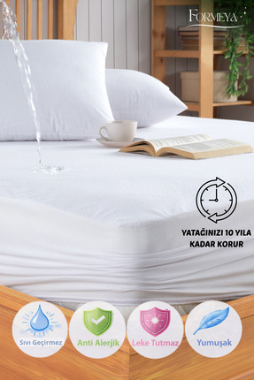 Formeya Mikro Fitted Full Kenar Su Sıvı Geçirmez Yatak Koruyucu Alez Bebek-Te...