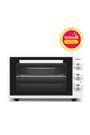 Simfer 4242 Beyaz 42 LT Turbo Fan Mini/Midi Fırın - 6 Fonksiyon,Yoğurt Yapma,...