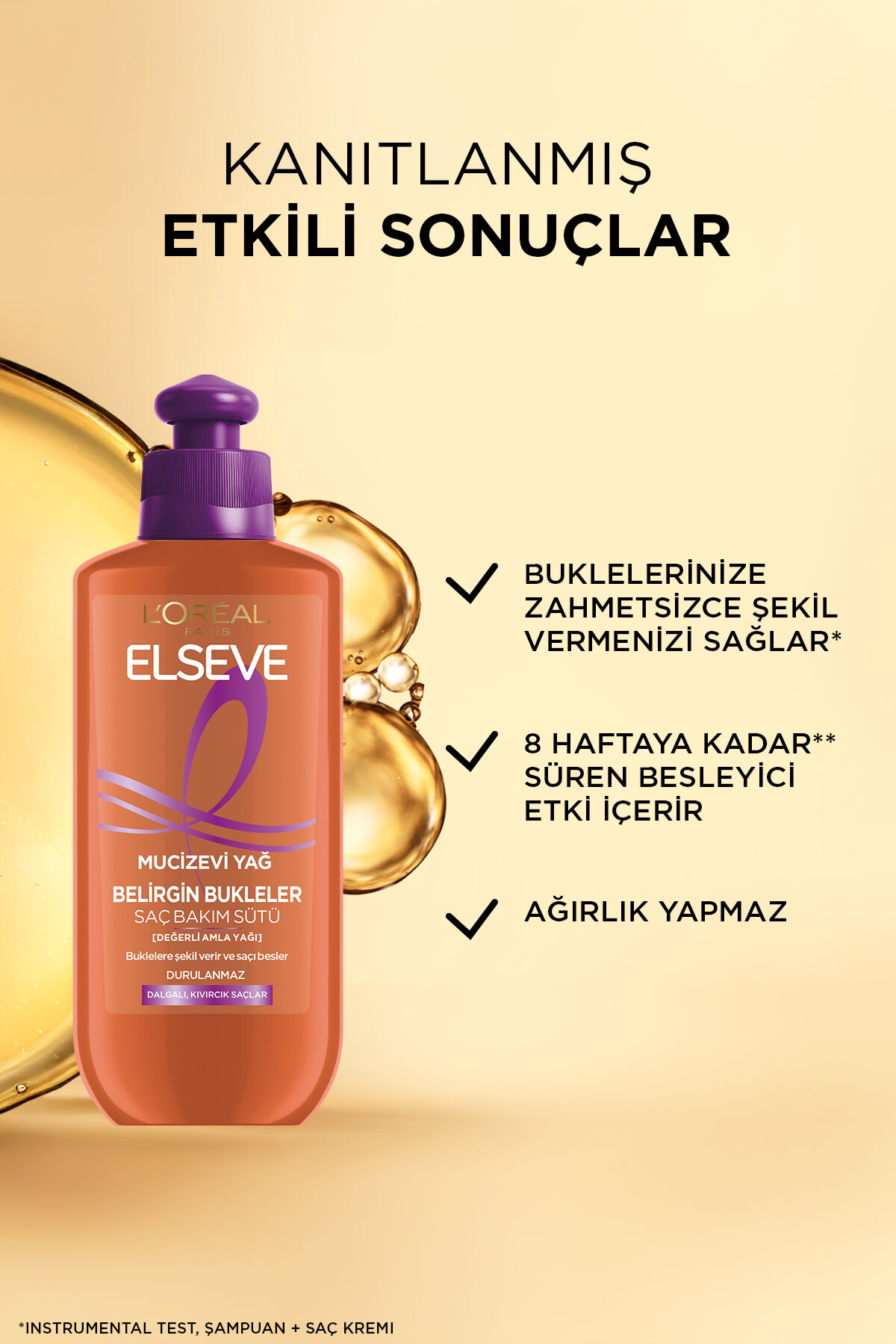 L'Oréal Paris Elseve Mucizevi Amla Yağı Bukle Belirginleştirici Saç Bakım Kremi 200ml — 3600523916429 — تصویر 4 از 6