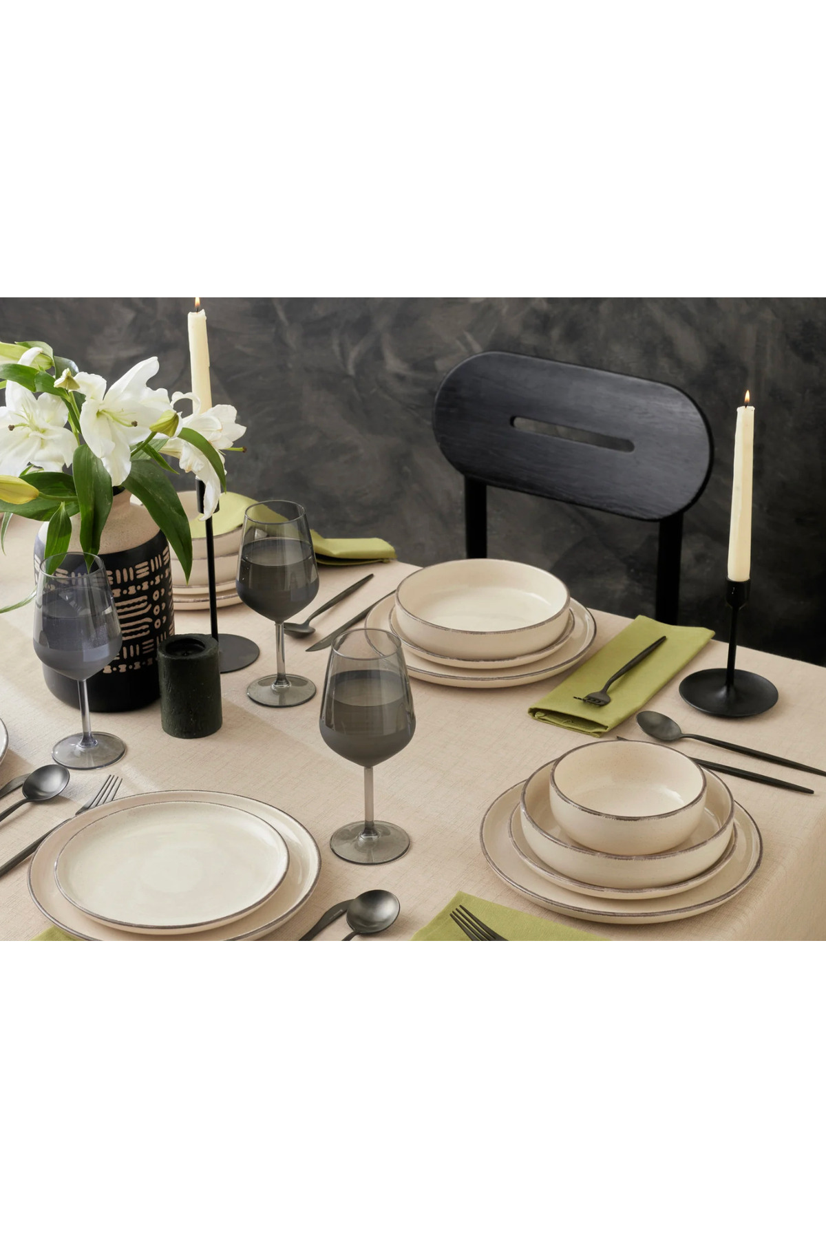 Karaca Monica 24-teiliges Set für 6 Personen, Beige